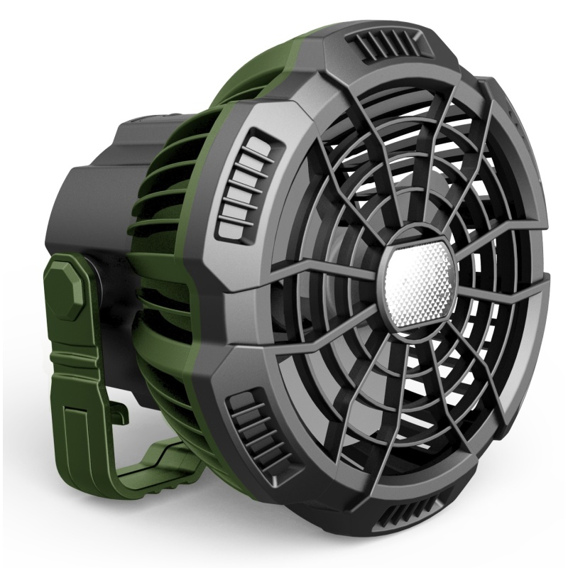 Ventilatore da campeggio ricaricabile con luce LED Mf 0510VL - immagine 2