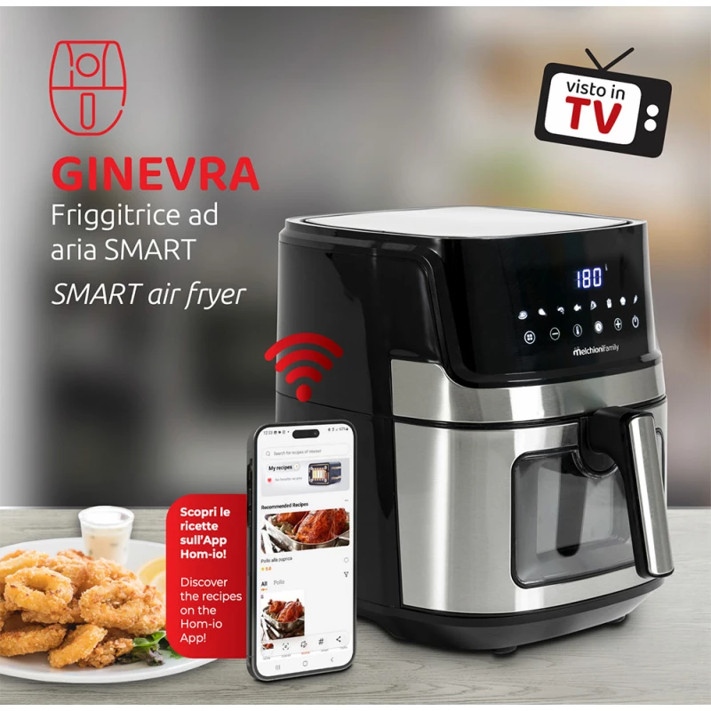 Friggitrice ad aria WiFi da 6,5L Virginia