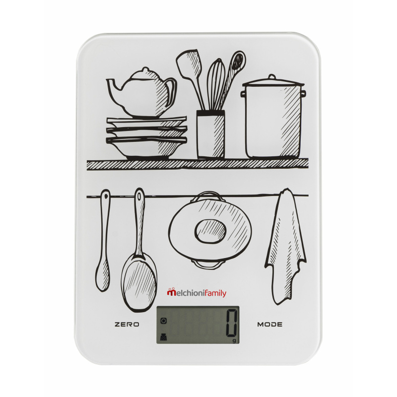 Bilancia da cucina con piatto in vetro GLASS - immagine 2