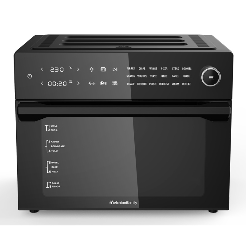 Friggitrice ad aria e forno BENEDETTA 30L nera