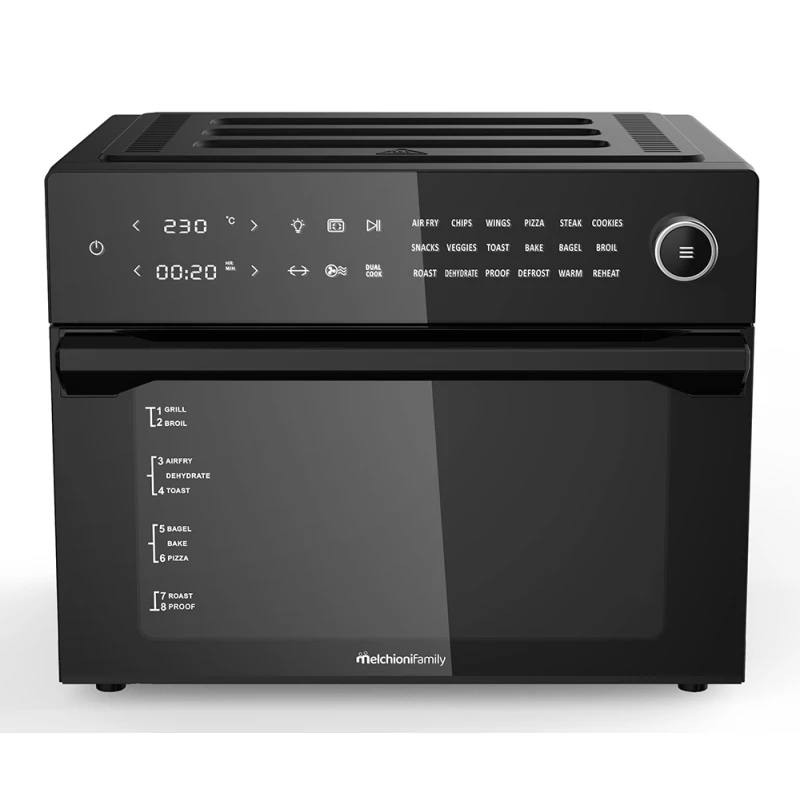 Friggitrice ad aria e forno BENEDETTA 30L nera